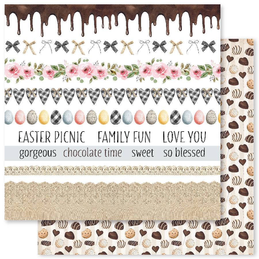 Paper Rose Studio 12x12 Double Sided Paper - Easter Picnic -C