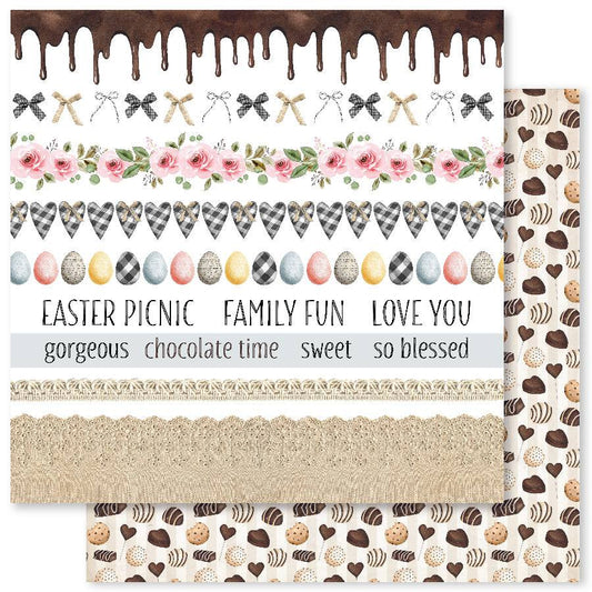 Paper Rose Studio 12x12 Double Sided Paper - Easter Picnic -C