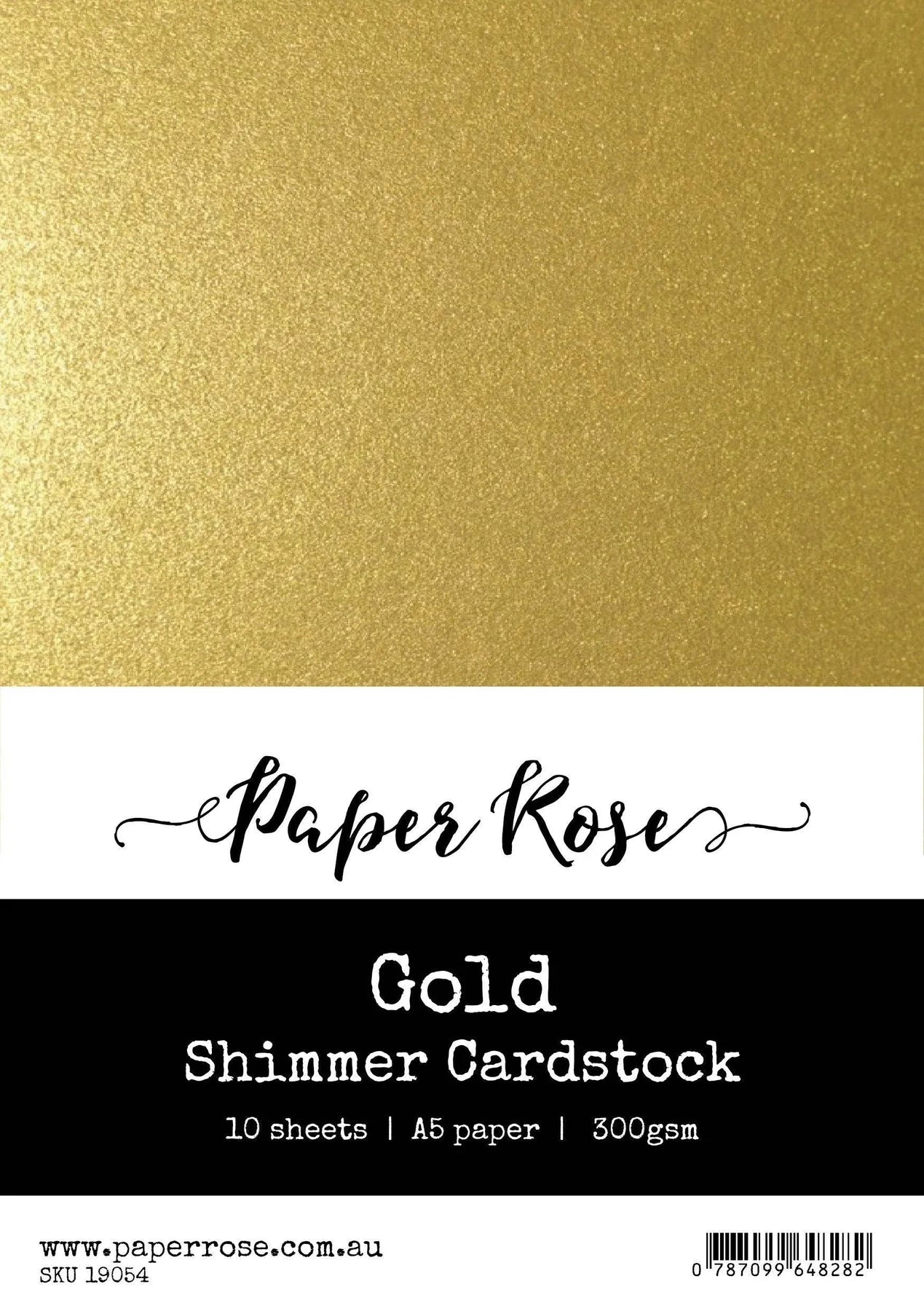 Paper Rose Studio A5 Shimmer Cardstock - Gold