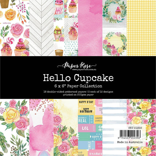 Paper Rose Studio 6x6 Paper Pad - Hello Cupcake