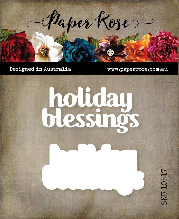 Paper Rose Studio Metal Dies- Holiday Blessing