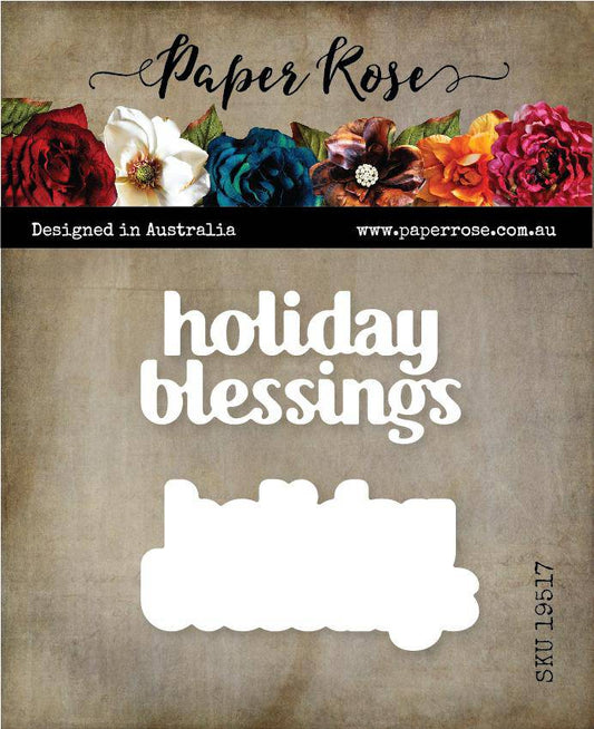 Paper Rose Studio Metal Dies- Holiday Blessing