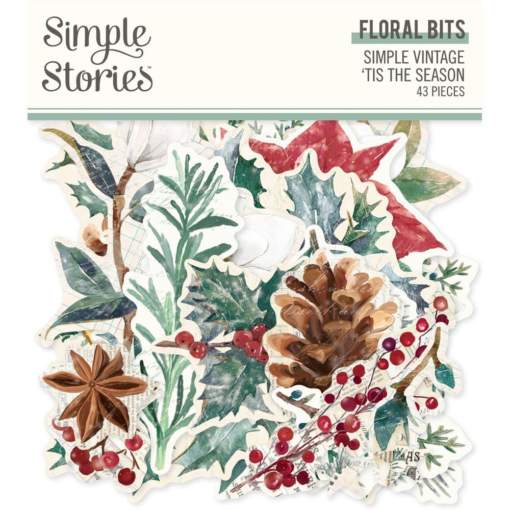 Simple Stories Simple Vintage Ephemera Pack 43 pk - Tis the Season