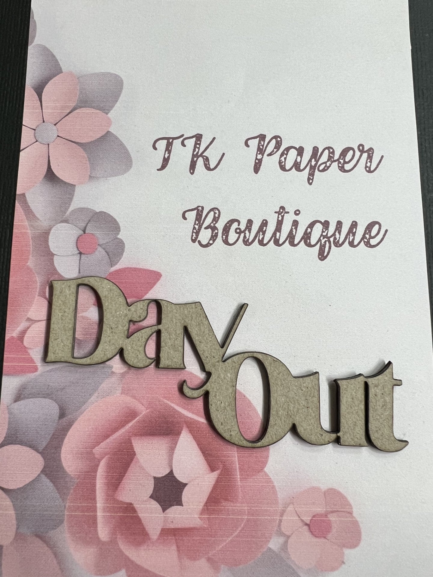 TK Paper Boutique Laser Chipboard Piece - Day Out