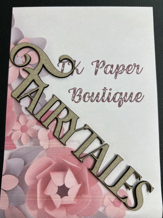 TK Paper Boutique Laser Chipboard Piece - Fairytales