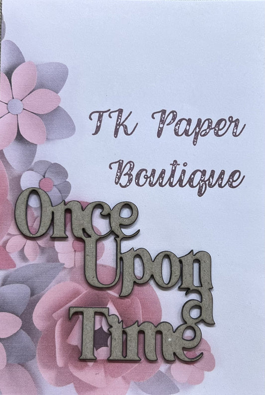 Tk Paper Boutique Laser Chipboard - Once Upon a Time