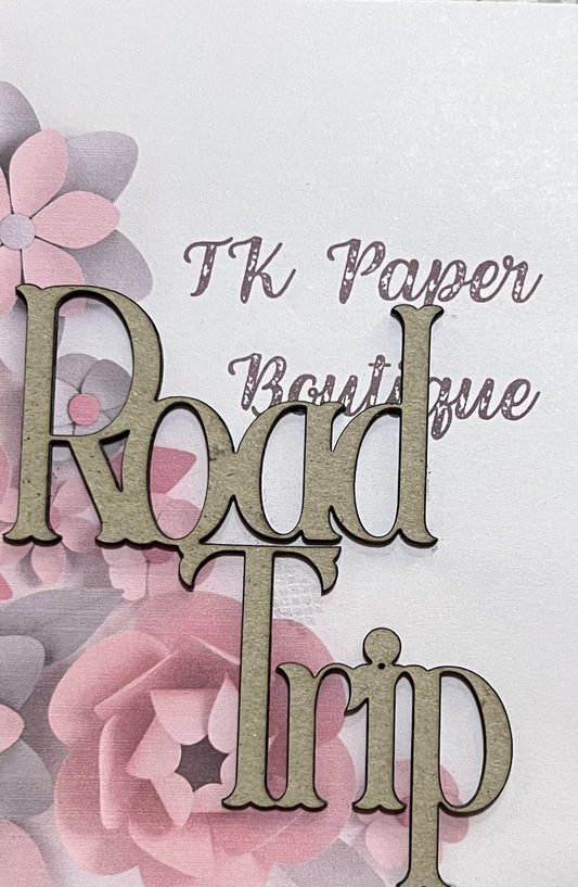 Tk Paper Boutique Laser Chipboard - Road Trip