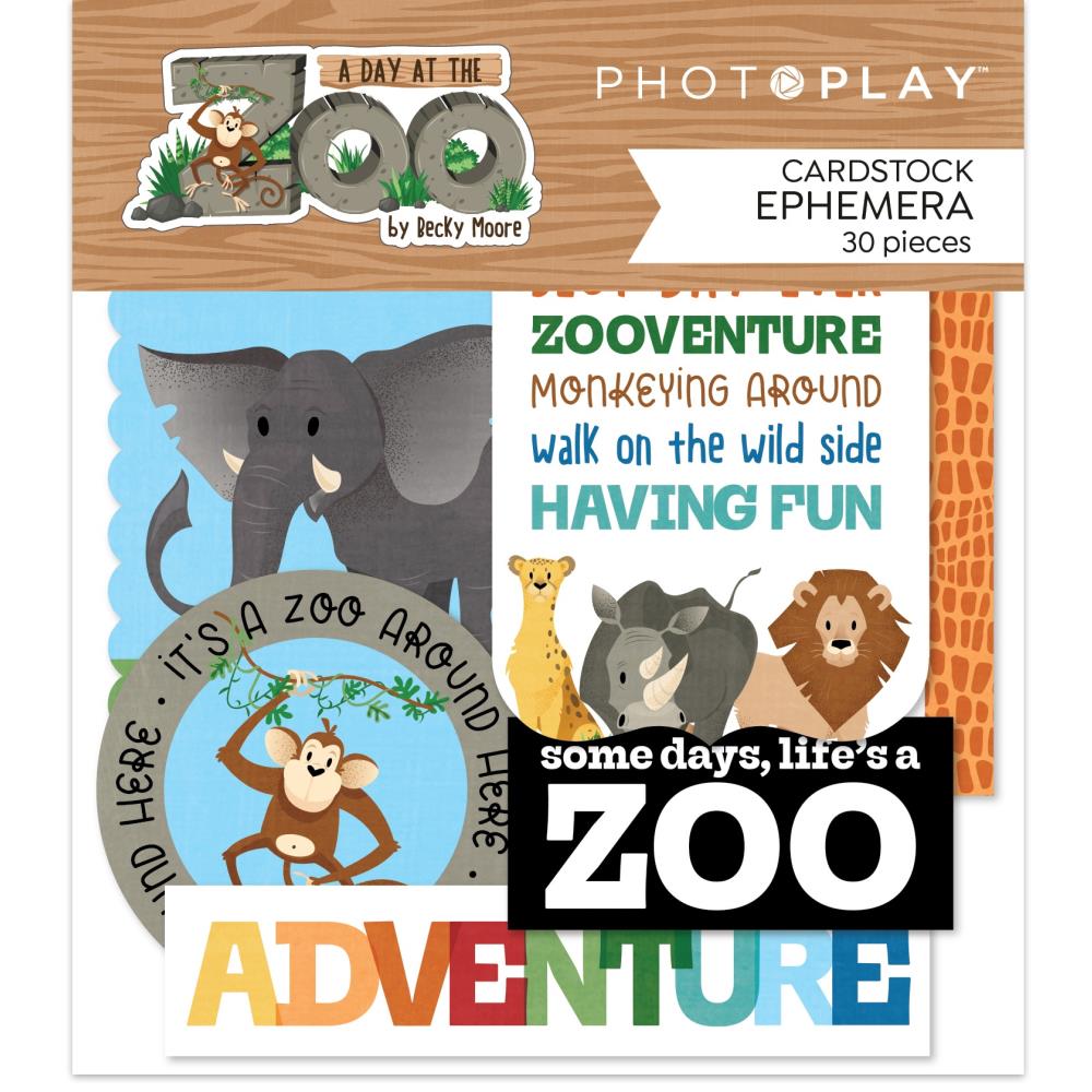 Photoplay Ephemera Pack - A Day at the Zoo