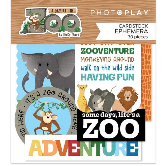 Photoplay Ephemera Pack - A Day at the Zoo