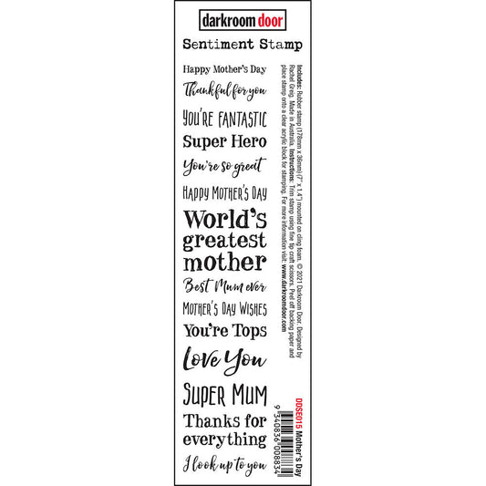 Darkroom Door Sentiment Stamp- Mothers Day