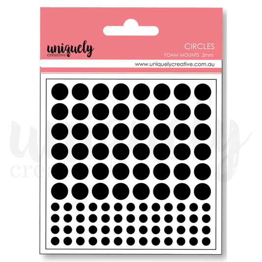 Uniquely Creative Foam Mounting Circles- Pk 206