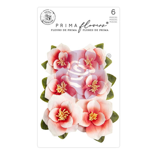 Prima Marketing Mulberry Paper Flowers - Magnolia Rouge