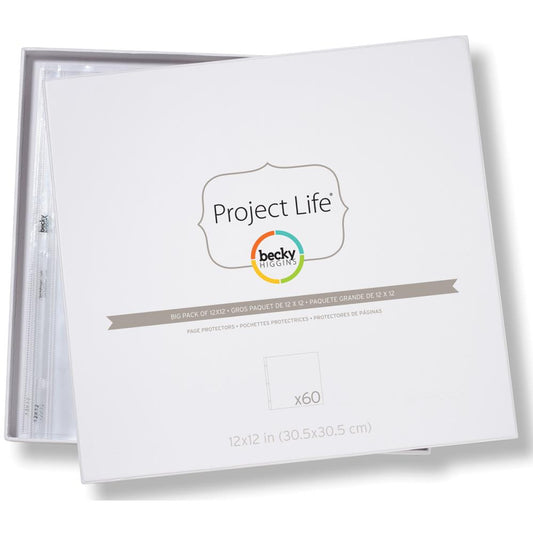 Page Protectors 12''X12'' Top Loading -For Postbound & D-Ring