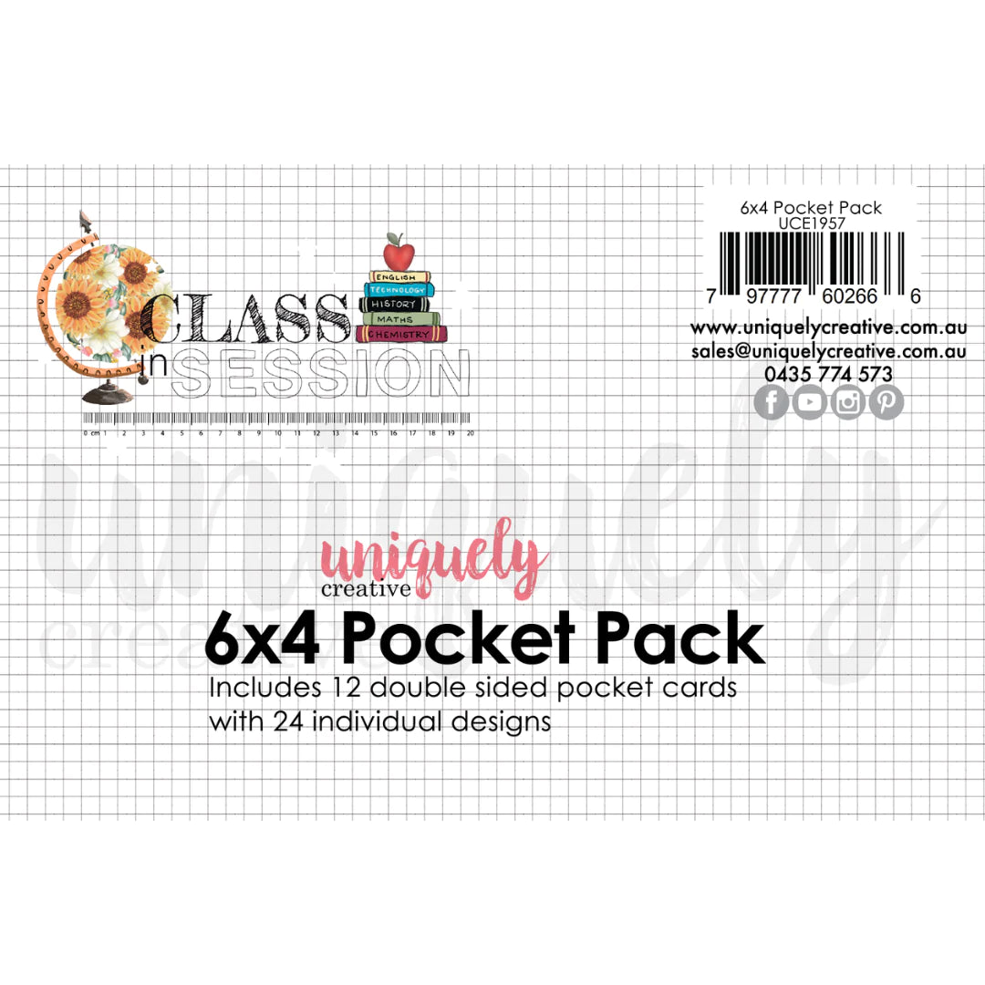 Uniquely Creative 6x4 Pocket Packs -Class In Session