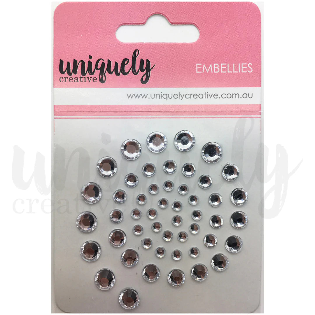 Uniquely Creative Embellie's Silver Rhinestones