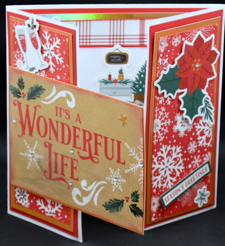 12x12 Ready to Assemble Card Kit - It's a Wonderful Christmas