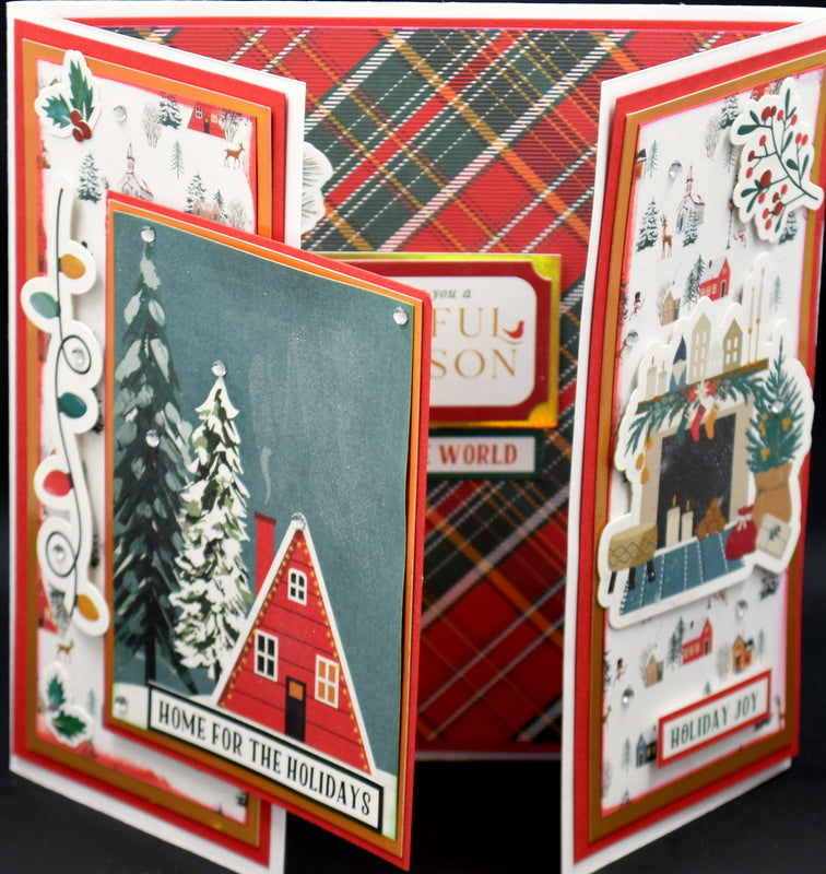 12x12 Ready to Assemble Card Kit - It's a Wonderful Christmas