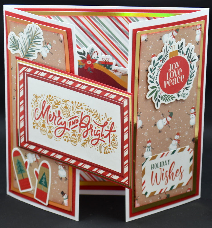 12x12 Ready to Assemble Card Kit - It's a Wonderful Christmas