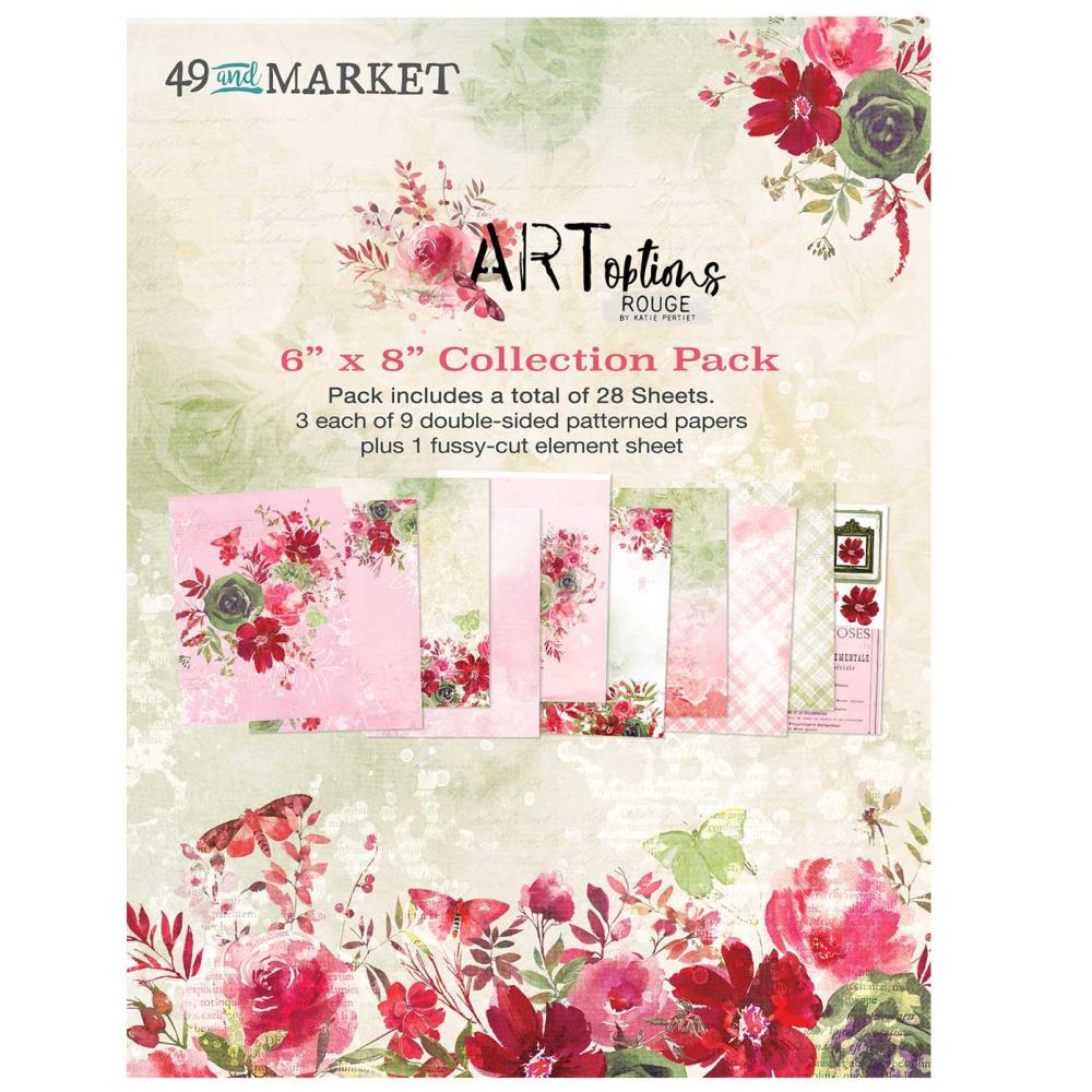 49 & Market 6 x 8 Paper Pad -Art Options Rouge