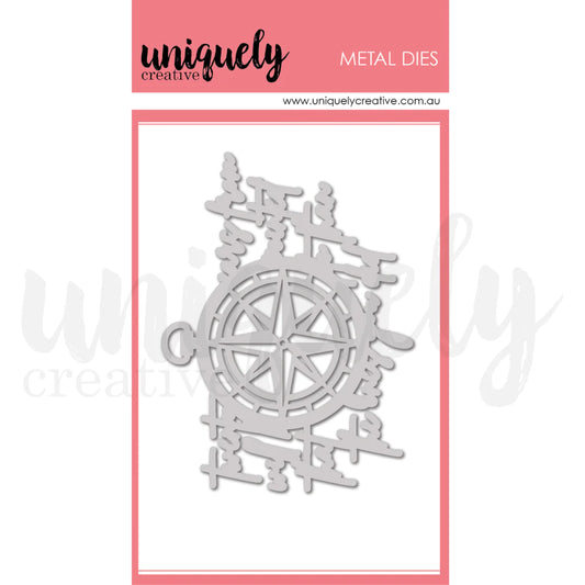 Uniquely Creative Metal Die - Compass Script Die