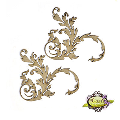 2Crafty Chipboard - Flourish Adornment