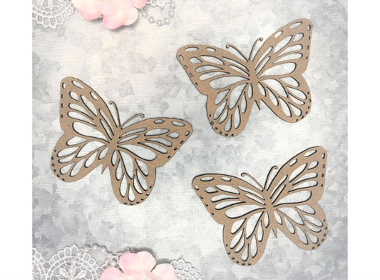 Scrapaholics Chipboard Flourish - Monarch Butterflies