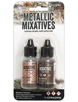 Ranger Tim Holtz Mixatives Set - Rose Gold & Gun Metal