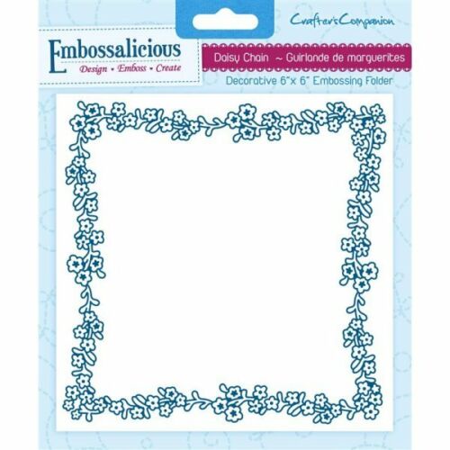 Crafters Companion 6x6 Embossalicious Folder- Daisy Chain