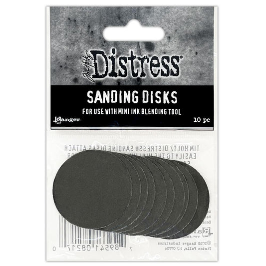 Tim Holtz Distress Sanding Disks- For Use with Mini Ink Blending Tool 10 pk